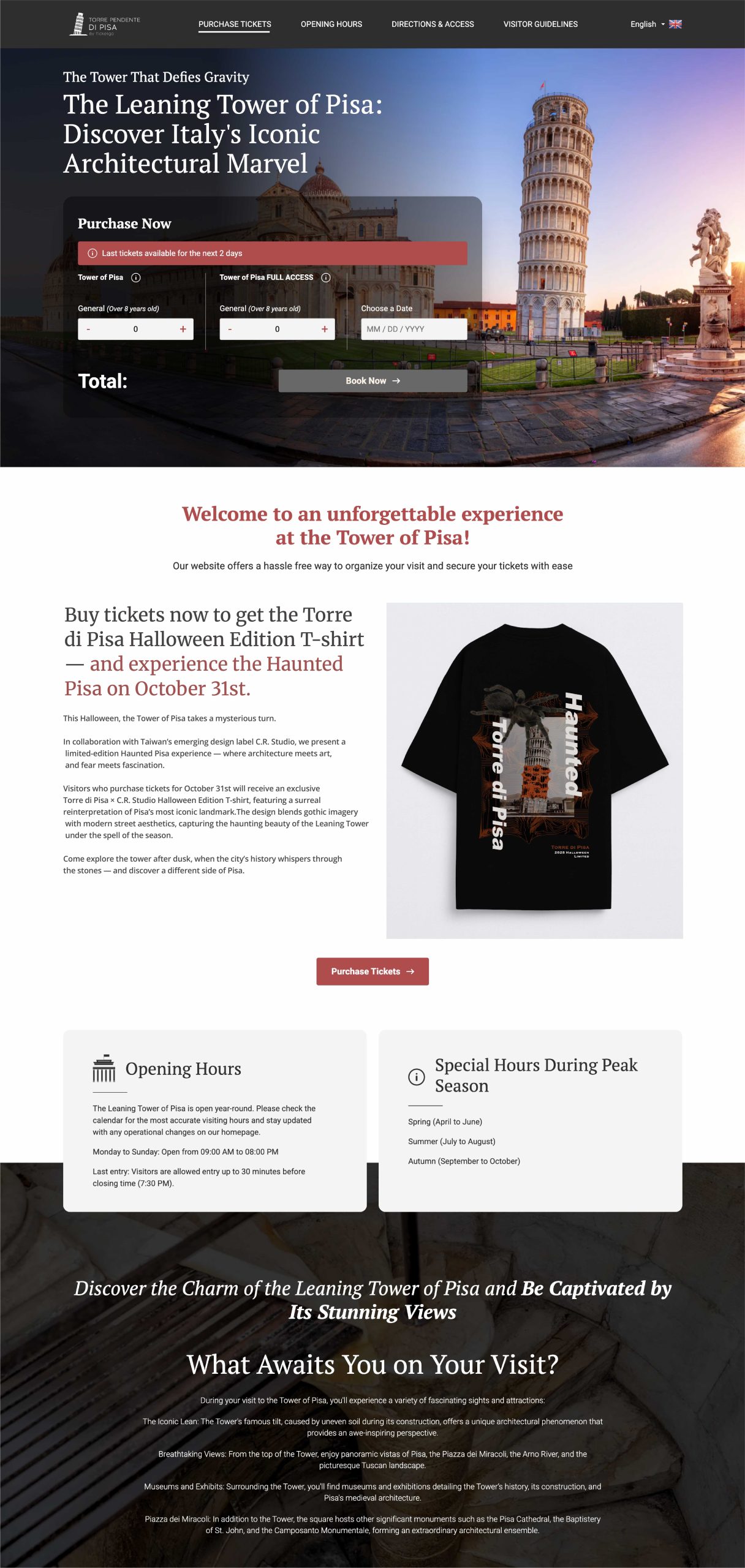 Hunted Pisa 長頁示意